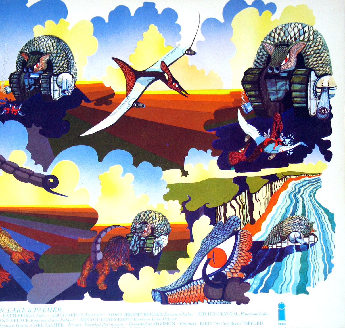 High Resolution Photo elp emerson lake palmer tarkus germany island 